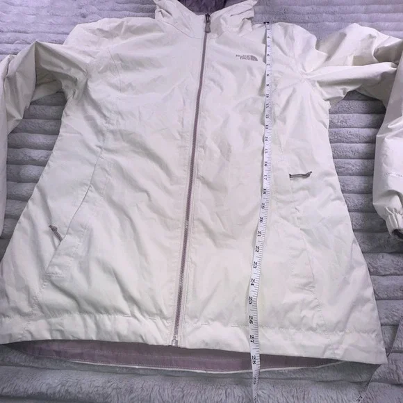 The North Face Jacket Womens Large Dryvent Quest White Purple Winter Hooded Coat - Picture 8 of 12